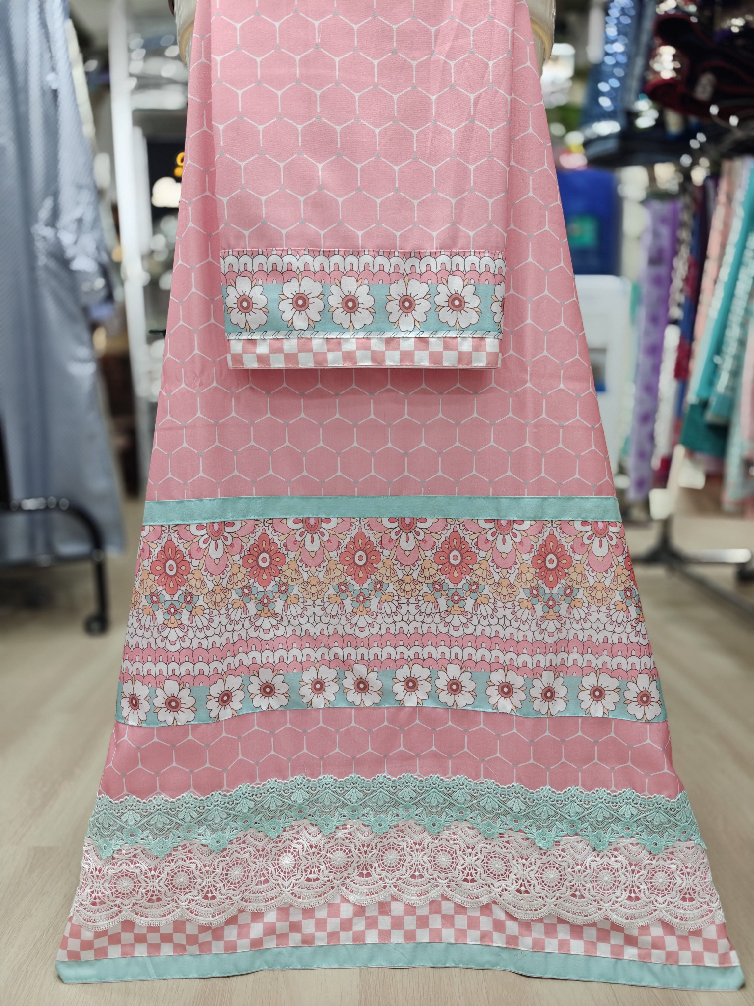 Printed Fabric Lacing Rida Printed Fabric Lacing Rida